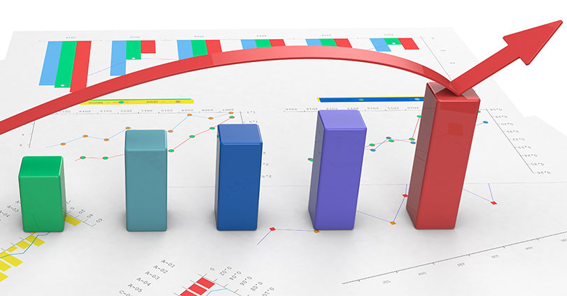 aumentar as vendas do ecommerce. Gráfico com curva em crescimento