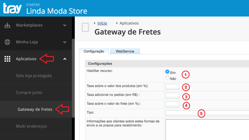 Configuracao Integração Tray